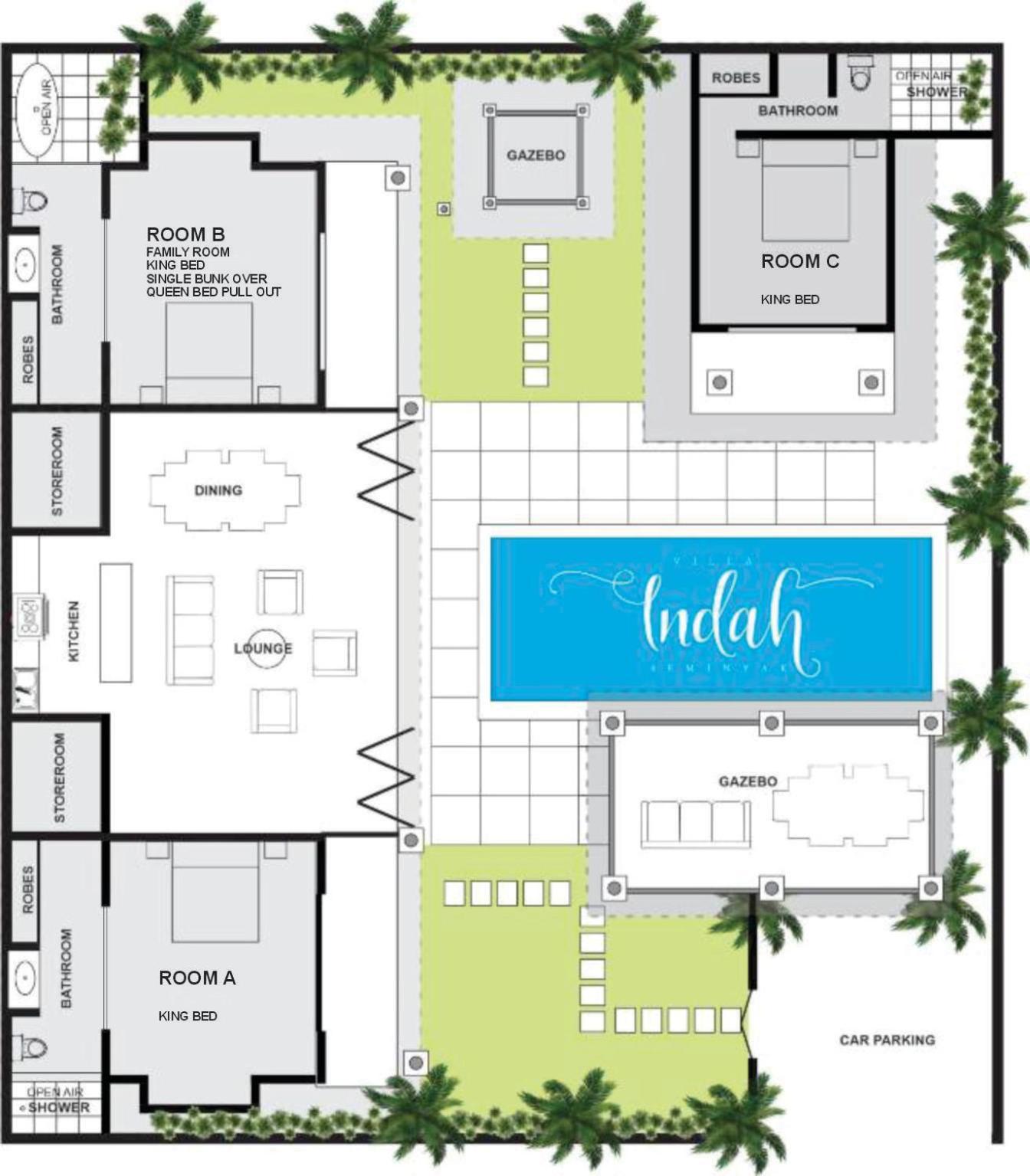 Beautiful Villa Indah Seminyak  Bagian luar foto